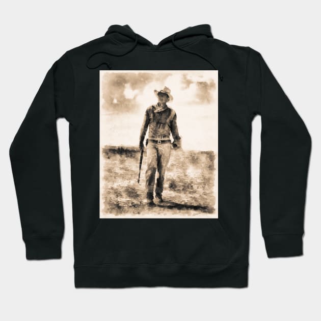 John Wayne Hoodie by Ryan Rad